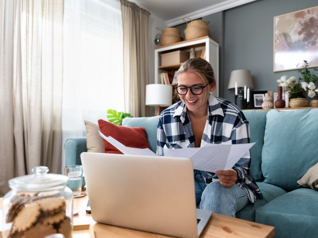 College Student With Laptop